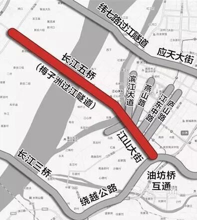 南京长江五桥采取"南隧北桥"规划 有望十三五期间完工