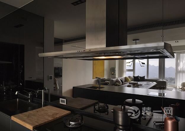 商住两用房装修效果图 开放式厨房演绎高端生活